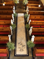 Sample wedding runner picture