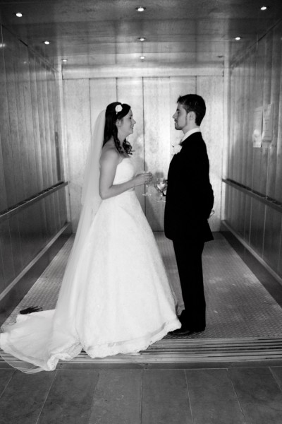 Wedding in a Lift
