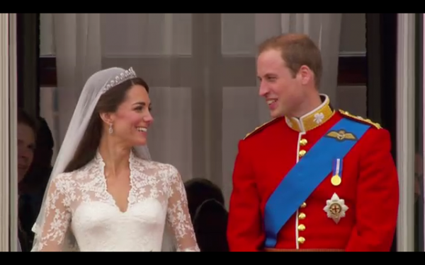 True Love Royal Wedding William and Kate Balcony