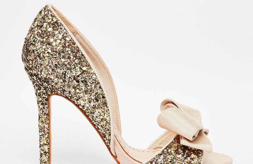 all gold heels
